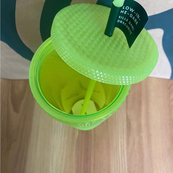 Starbucks Lemon Grass Glow In The Dark Studded Tumbler - Fall 2022 - Venti 24oz - Picture 4 of 5